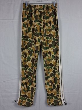 Palm Angels Camouflage Jersey Track Pants Womens S Adjustable Cuffs Pockets
